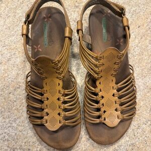 BareTraps Tan Strappy Sandals